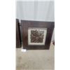 Image 4 : Pair of Framed Hand-Carved Wooden Floral Medallion Shadow Box Wall Art Pieces 24 x 24"