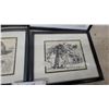 Image 4 : Four Framed Black and White Historical Architectural Prints Including Grant's Old Mill