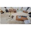 Image 5 : Collection of Vintage Sports Trophies with Wood and Acrylic Bases, Gold and Silver Tone