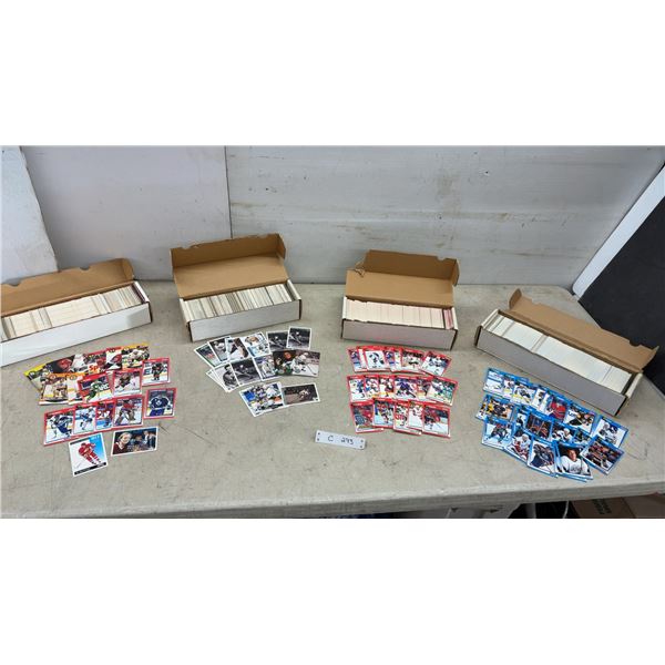 Score, Pro Set, O-Pee-Chee, and Upper Deck 1990-1993 NHL Hockey Trading Cards, Four Boxes
