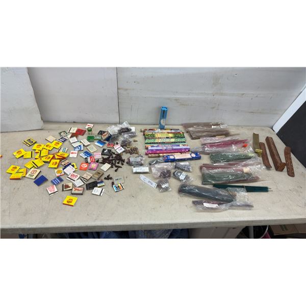 HEM and Satya Sai Baba Incense Sticks, Cones, Wooden and Brass Holders, Match Books and More