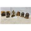 Image 1 : Western-Themed Bronze and Brass Bookends, Figurines, and More