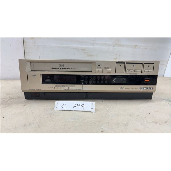 Hitachi VT-34A 105-Channel VHS Video Cassette Recorder with 2-Week 4-Program Timer