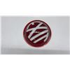 Image 4 : Vintage Round Convex Red Glass Exit Light Cover with White Letters, 6 1/2" Diameter