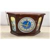 Image 6 : Hand-Carved Wooden Fireplace Bookends, Mantel Clock, and Dog Bookends