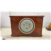 Image 7 : Hand-Carved Wooden Fireplace Bookends, Mantel Clock, and Dog Bookends