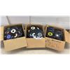 Image 1 : Three Boxes of 45 RPM Vinyl Records, Various Labels Including RCA Victor and More