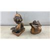 Image 5 : Vintage Cast Iron Coin Banks, Mailbox, Girl Reading, Log Cabin, and More