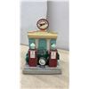 Image 2 : Figi Graphics Gas 'N Go Bookends Model BE-ORA-201 Vintage Gas Station Themed Set, New in Box