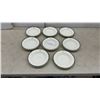Image 1 : Manitoba Club 1874, Set of Nine Alfred Meakin Vitro Hotel Ware Rimmed Soup Bowls