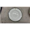 Image 2 : Manitoba Club 1874, Set of Nine Alfred Meakin Vitro Hotel Ware Rimmed Soup Bowls