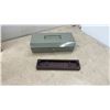 Image 8 : Vintage Office Lot: Metal Card File Box, Three-Hole Punch, Staplers, Sort-All, Cash Box and More