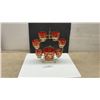 Image 1 : Vintage Mid-Century Gold-Tone Ferris Wheel Caddy with Six Paisley Glasses and Ice Bucket Set