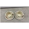 Image 3 : Set of 4 Grindley Duraline Fry's Hot Chocolate Demitasse Cups and Saucers, 1960