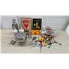 Image 1 : Royal Charter Hudson's Bay Rye Whisky Ceramic Decanters, Seltzer Bottle, Ice Bucket Vintage Stir