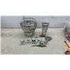 Image 4 : Royal Charter Hudson's Bay Rye Whisky Ceramic Decanters, Seltzer Bottle, Ice Bucket Vintage Stir