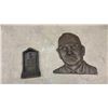 Image 6 : Two Pairs of Vintage Cast Metal Bookends, Bronze Harry Truman, and Door Knocker