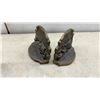 Image 7 : Cast Metal Stagecoach Bookends, Horse Head Bookends, Figurines, and More