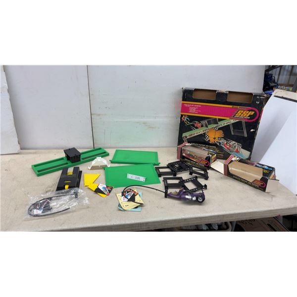 Kenner SSP Super Sonic Power Drag Race Set Unlimited No. 8800 with Cars and More