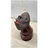 Image 2 : Vintage Novelty Gorilla Head Bobble Pencil Sharpener with Green Eyes