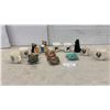 Image 1 : Dog-Themed Collectibles Lot: English Shepherd Mugs, Figurines, Plaques, Clock, (Has Damage