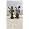 Image 4 : Wooden Collectibles, Fischer Weather Station, Log Cabin Bank, Cart Model, and More