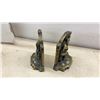 Image 3 : Cast Iron "The Thinker" Bookends, Baoding Balls in Cases, and Buddha Statue