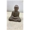 Image 6 : Cast Iron "The Thinker" Bookends, Baoding Balls in Cases, and Buddha Statue