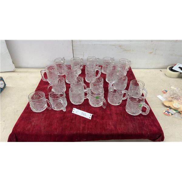 Collection of McDonald's Batman Forever Glass Mugs