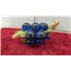 Image 3 : Decorative Art Glass Grape Cluster, Dishes, Fruit Sculptures, and More