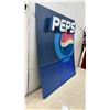 Image 3 : Pepsi Plastic Wall-Mount Retail Display Sign with Raised Lettering and 3D Globe Logo, 32 x 28"