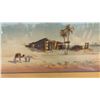 Image 6 : Orientalist Desert Watercolor, 14 x 23" and Japanese Ukiyo-E Woodblock Print, Framed, 21 x 15"