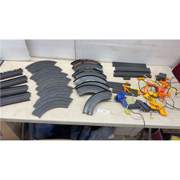 Tyco HO Scale Slot Car Track Pieces, Controllers, Power Supply, and More