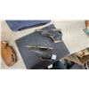 Image 8 : Super Bowl XXXIII Commemorative Duffel Bag, Vintage Ice Skates, and Baseball Glove