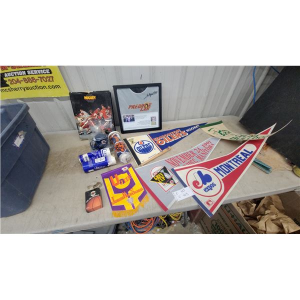 Luc Magnan Signed Predator Lax Framed Jersey Display, Sports Pennants, and More
