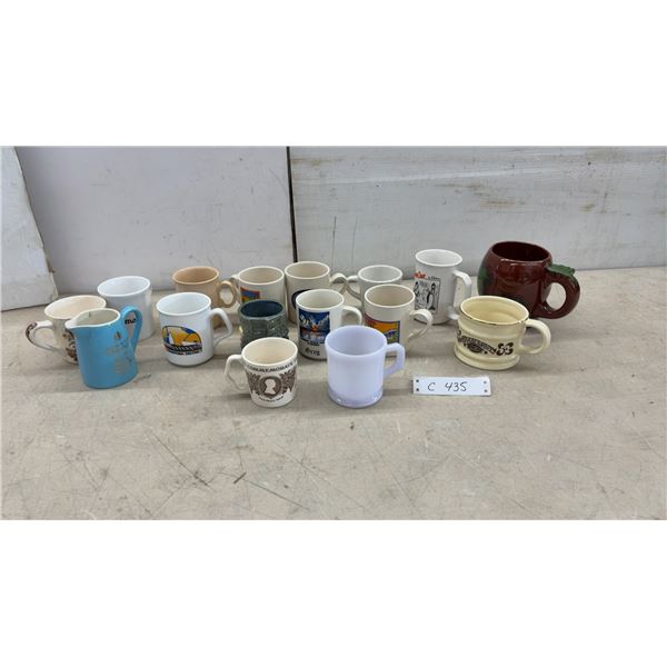 Collection of Assorted Souvenir and Commemorative Ceramic Mugs