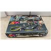 Image 2 : Aurora AFX Skyway Patrol HO Scale Road Set and Ultra 5 Grand Challenge Slotless Race Set.