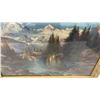 Image 6 : Framed J. Trent "MT. Assiniboine - Canadian Rockies" Watercolor and Mountain Prin. Largest 19 x 23"