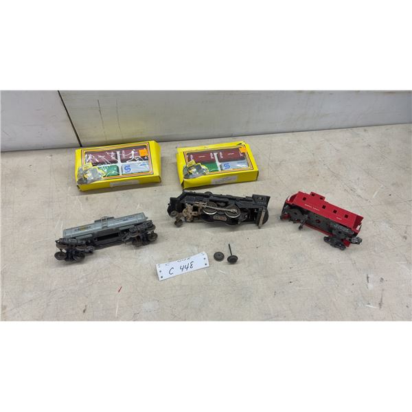 Lionel Lines O-Gauge Tank Car, Caboose, Locomotive, and AFX Ryder Container Sets and More