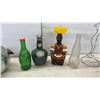 Image 3 : Vintage Bar Lot with Shot Glasses, Liquor Pourers, Cocktail Shaker, Bottle Stopper, and More
