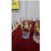 Image 4 : Set of 6 Vintage 1950s Davy Crockett Indian Fighter Hero of the Alamo Glass Tumblers