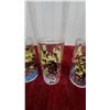 Image 5 : Set of 6 Vintage 1950s Davy Crockett Indian Fighter Hero of the Alamo Glass Tumblers