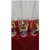 Image 6 : Set of 6 Vintage 1950s Davy Crockett Indian Fighter Hero of the Alamo Glass Tumblers