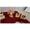 Image 4 : Black Ceramic Dog Head Wall Plaque with Miniature Figurines and More
