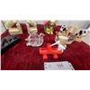 Image 5 : Black Ceramic Dog Head Wall Plaque with Miniature Figurines and More