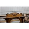 Image 2 : Antique Victorian Oak Sideboard with Carved Crest, Missing Oval Mirror, and Lower Cabinet