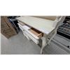 Image 6 : French Provincial Style Cream Writing Desk with Hutch and 5 Drawers 76 x 44 x 18"