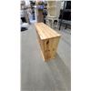 Image 2 : Natural Pine Chest with Two Drawers and Two Cabinet Doors with Wooden Knobs 28 x 47 x 13.6"