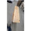 Image 3 : Natural Pine Chest with Two Drawers and Two Cabinet Doors with Wooden Knobs 28 x 47 x 13.6"