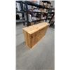 Image 4 : Natural Pine Chest with Two Drawers and Two Cabinet Doors with Wooden Knobs 28 x 47 x 13.6"